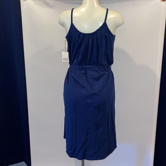 Ana spaghetti strap navy blue lounge dress size xs - Picture 3 of 5